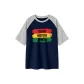 Navy Blue & White Heather Gray