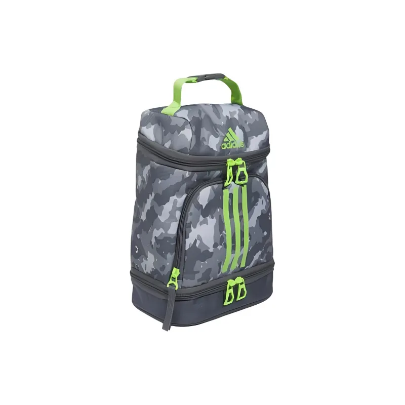 Adidas EXCEL Recycled Polyester Lunch Bag Storage Bag Men's Medium Gray With Half-Flash Green-1