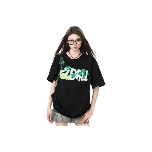 Kazakhstan Drop Shoulder Sleeve T Shirt Women's