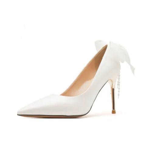 GOSO Slim Heel High Heels 6.5CM Women's White