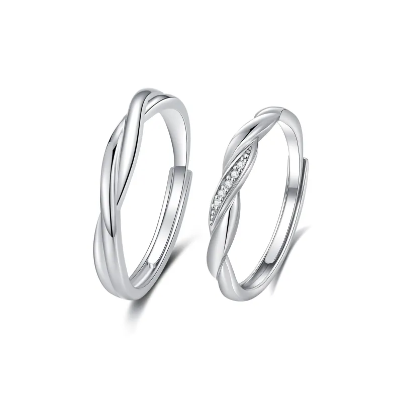 YFANXI 999 Fine Silver Rings Unisex-7