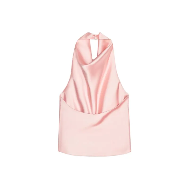 ZARA Tank Tops Women's Pink-1