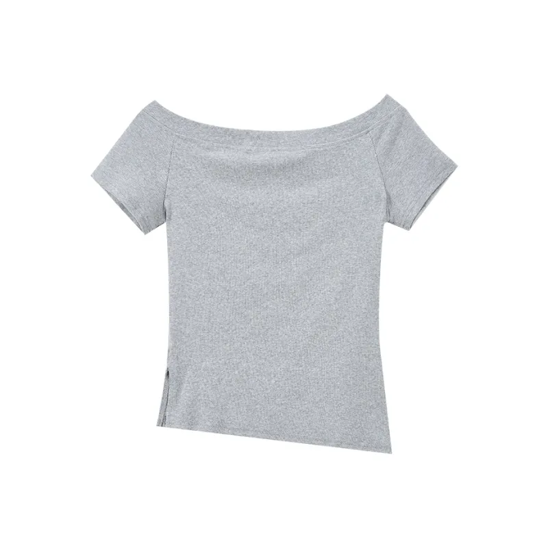 SUSANSAN T Shirts Women's Gray-1