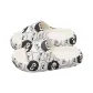 White Black White Coal Ball
