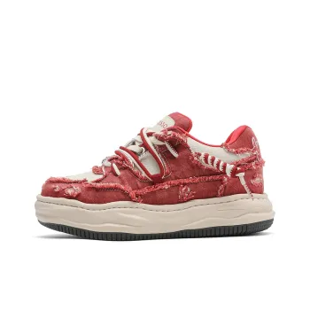 Hip Speed Low Top Skateboard Shoes Unisex Red