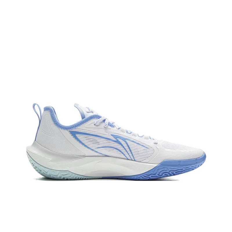 LiNing Cushioning, Slip Resistant, Abrasion Resistant, Rebound Grip Low Top Basketball Shoes Men's Standard White-1