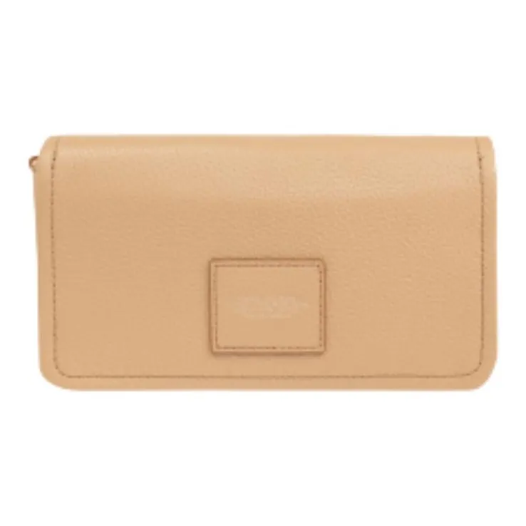 MARC JACOBS Leather Shoulder Bag Mini Women's Beige-2