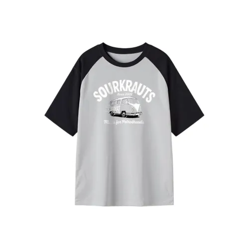 FAIRWHALE Drop Shoulder Sleeve T Shirt Women's