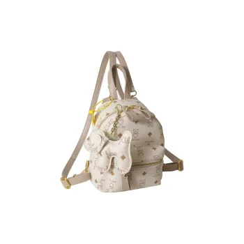 Yalu PU Backpack Women's White/Pink/Coffee/Brown