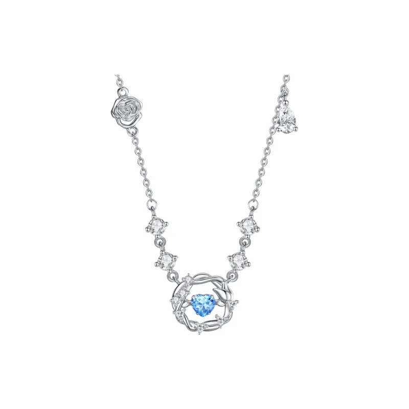 WINY 999 Fine Silver Necklaces Women's Silver-0