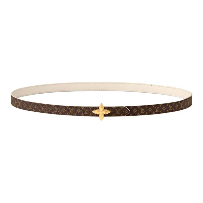 LOUIS VUITTON Lv Mini Flowergram15mm Reversible Belt-1