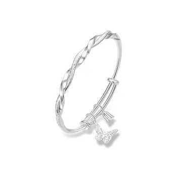 RURA Sterling Silver Bangles Women's Silver