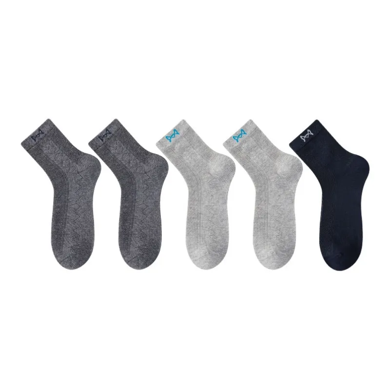 MIIOW Cool One Summer Series Mid Calf Socks Men's 5 Pack-14