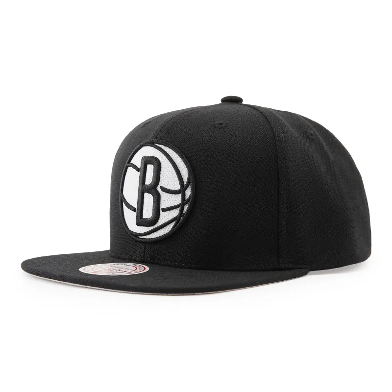 Mitchell & Ness Polyester Flat Brim Baseball Cap Unisex-1