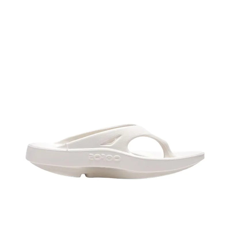 OOFOS Abrasion Resistant Flip Flops Unisex Ecru-1