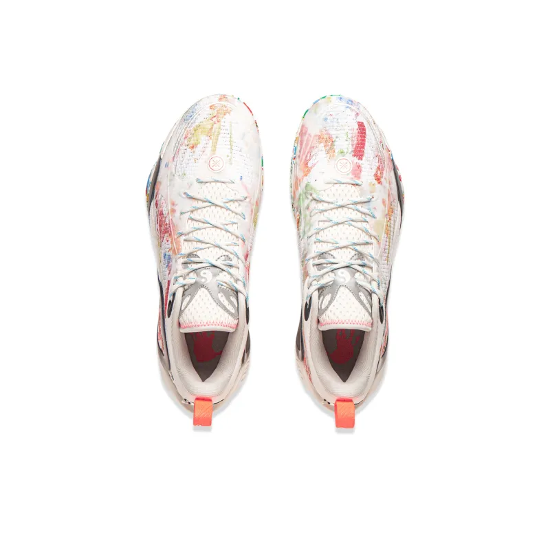 LiNing DLO1 Cushioning, Slip Resistant, Abrasion Resistant, Rebound Grip Low Top Basketball Shoes Men's Ivory-3