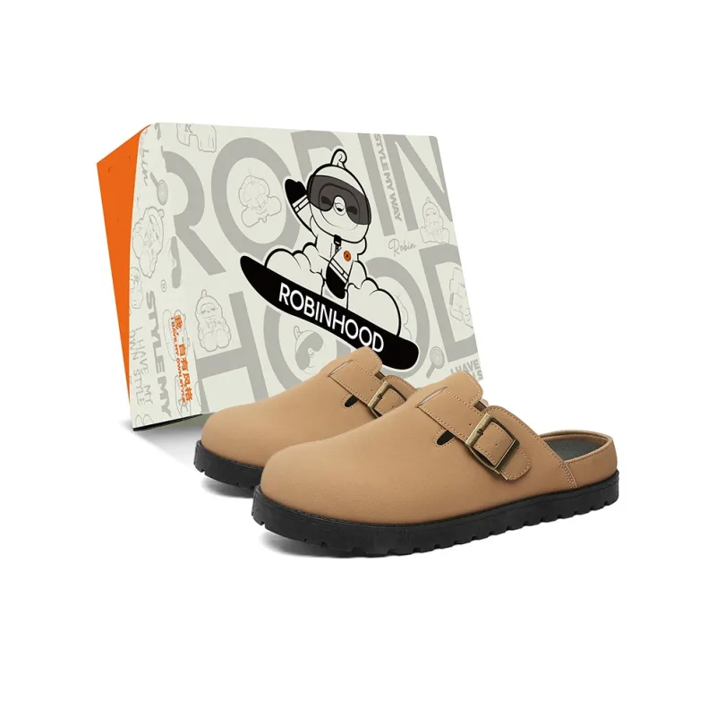 ROBINHOOD Odor Resistant Abrasion Resistant Slip Resistant Antibacterial Closed Toe Slippers Men's-5