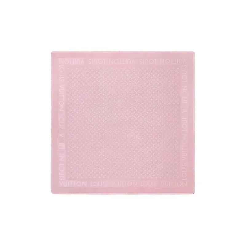 LOUIS VUITTON Wool Shawls Women's Light Pink-0