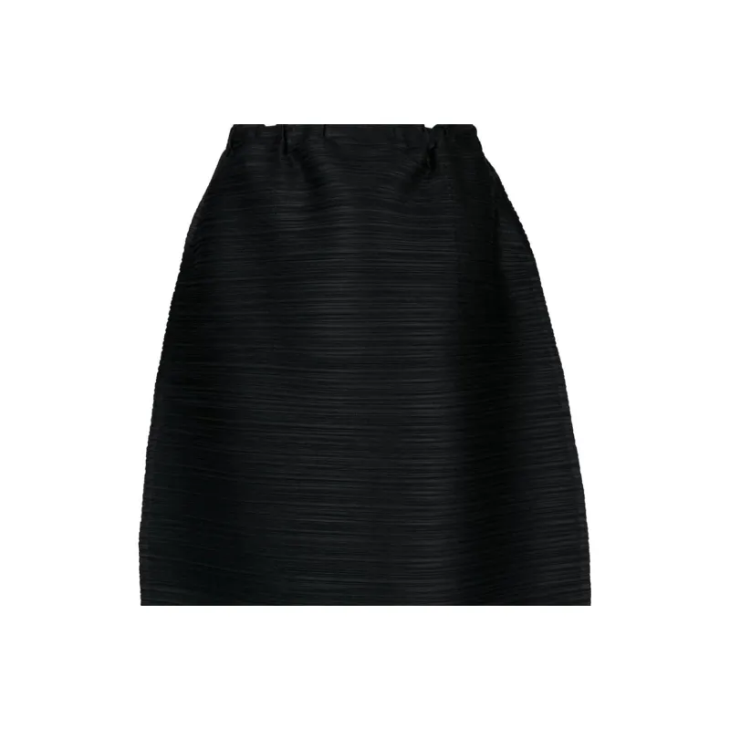 PLEATS PLEASE ISSEY MIYAKE SS23 Casual Long Skirt Women's Black-3