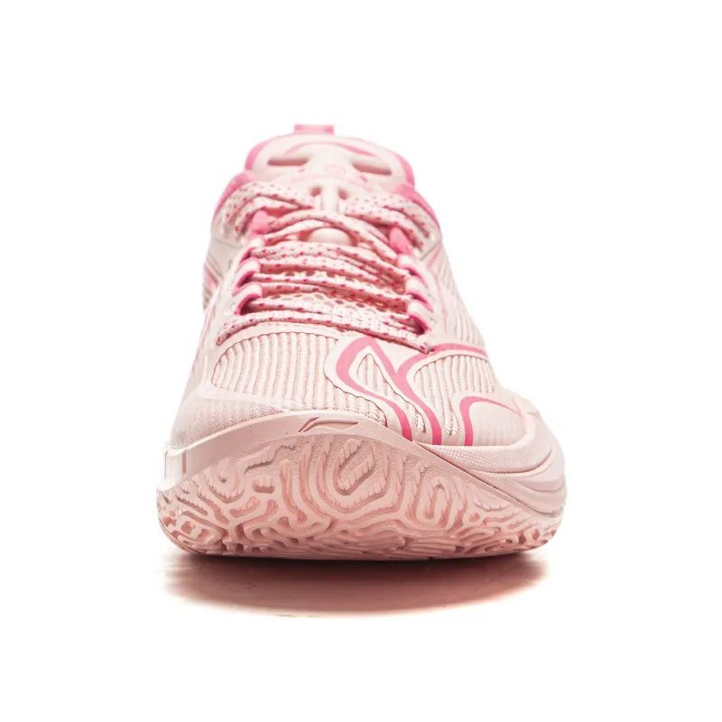 LiNing Cushioning, Slip Resistant, Abrasion Resistant, Rebound Grip Low Top Basketball Shoes Men's Frosting Pink-4