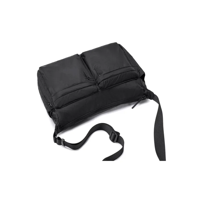 BJIAX Nylon Crossbody Bag, Shoulder Bag Men's Black-4