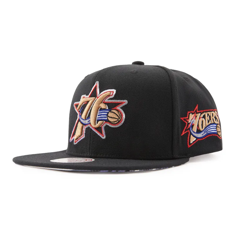Mitchell & Ness Polyester Flat Brim Baseball Cap Men's-0
