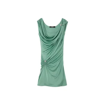 VERSACE Safety Pin Draped Mini Dress