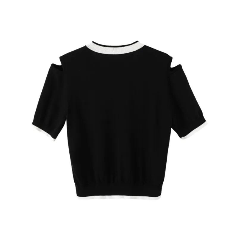 Late White Knitwear Women's Black-1