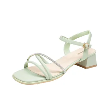 AOKANG One Strap Sandals Women's Green