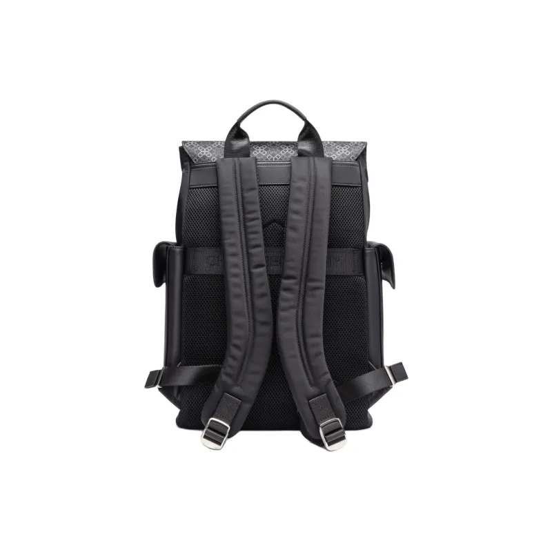 Chrisdien Deny Fabric Backpack Men's Black-3
