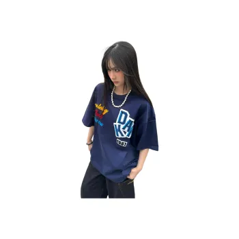 KVIV T Shirts Men Navy Blue 