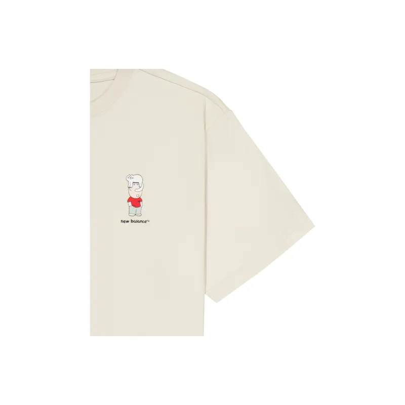 New Balance T Shirt Unisex Greige-3