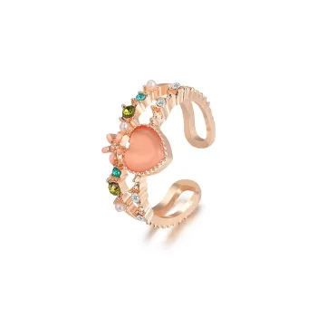 LuluCanaan Glass Cat Eye Rings Women's