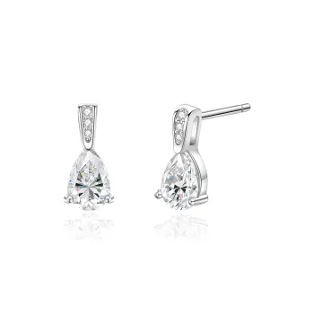 Lao Feng Xiang 925 Sterling Silver Stud Earrings Women's