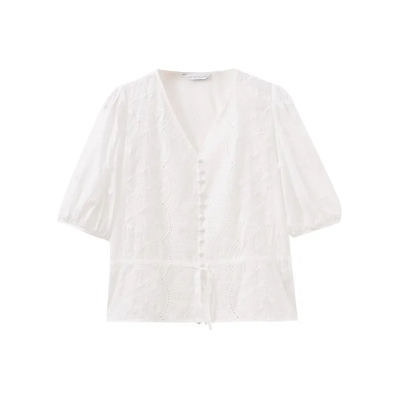 SHUIYUNJIAN Shirts Women's White-0