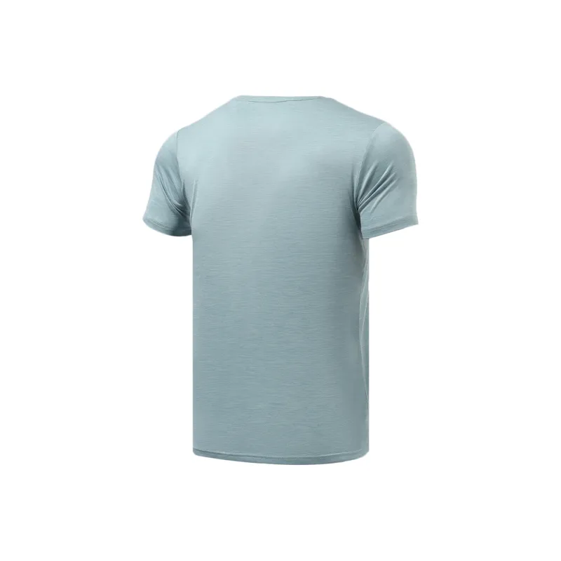 LiNing Fitness Series T Shirt Men's Mixed Color Cornflower Blue-1