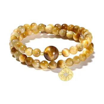 CMFY Tiger's Eye Stone Jade Bracelets Unisex