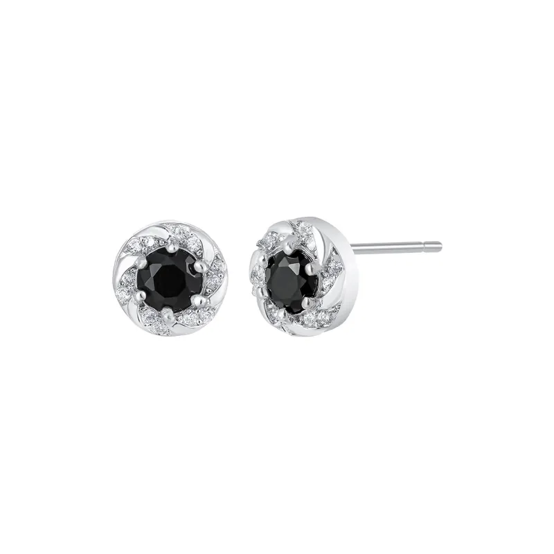 MISS XIA JWY S925 Silver Stud Earrings Unisex-1