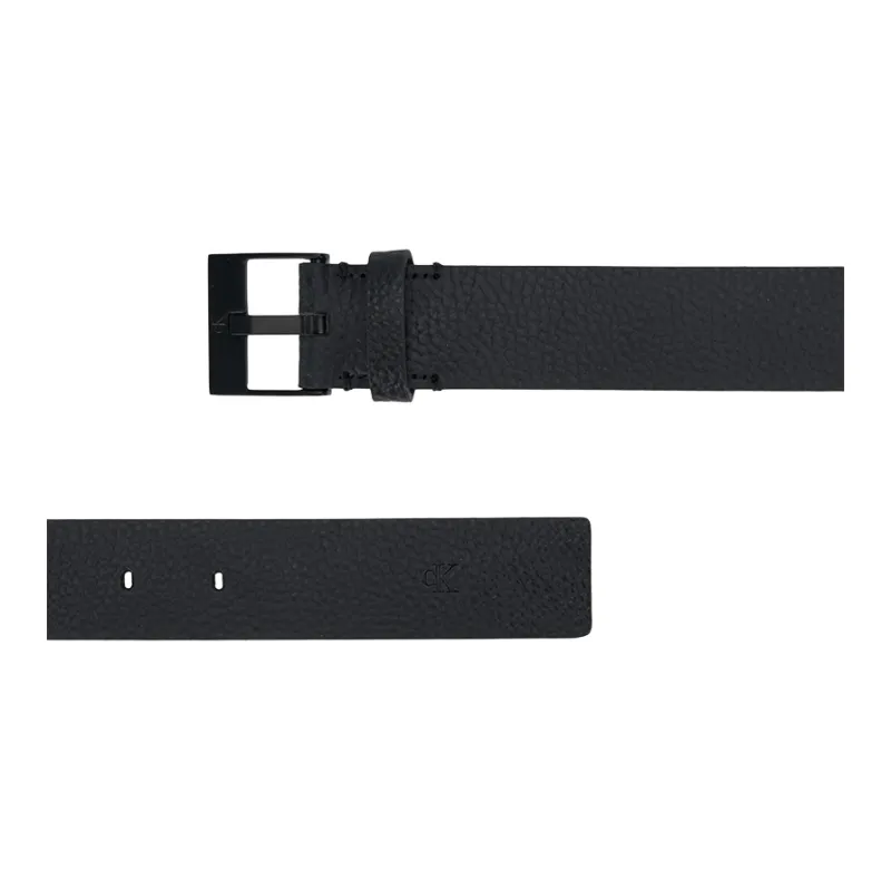 CALVIN KLEIN Split Cow Leather Belts Men's Space Black 3.5cm-1