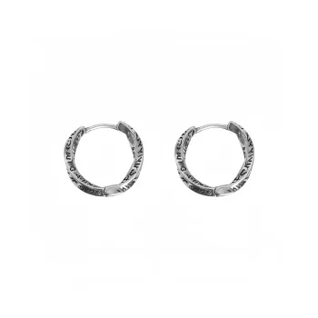 Zocai 925 Sterling Silver Earrings Unisex