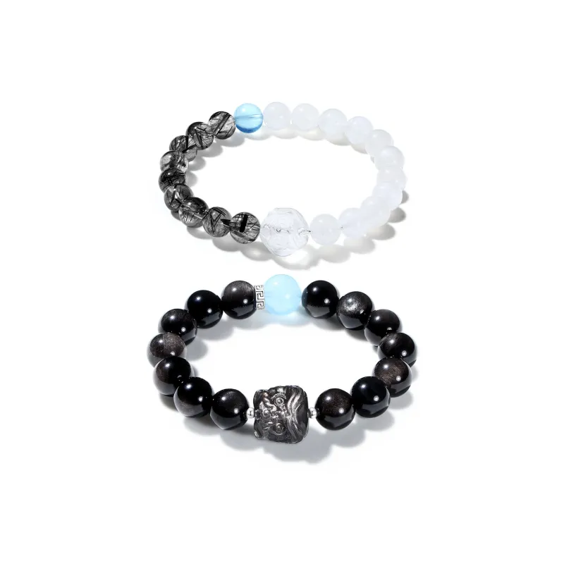 CMFY Obsidian Jade Bracelets Unisex-6