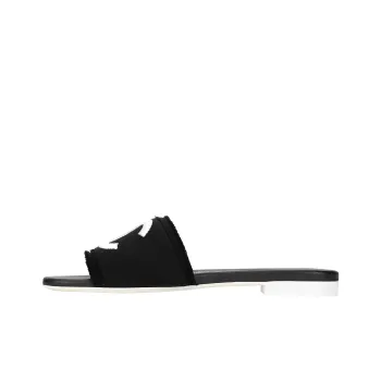 CHANEL Slide Slippers Women's Black
