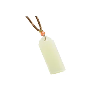 MARY WINDSOR Pendants Pale Greenish White Jade Unisex
