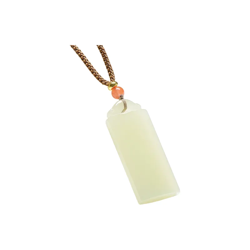 MARY WINDSOR Pendants Pale Greenish White Jade Unisex-0