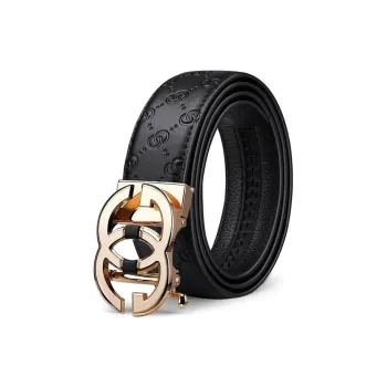 YUZHAOLIN Cow Split Leather Belts Men's Width 3.5CM