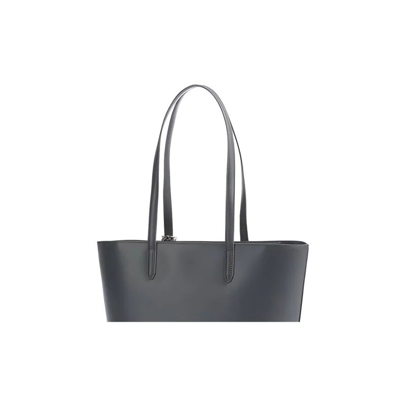 DKNY Cow Leather Tote, Portable, Shoulder Bag Regular Women's Gray-3