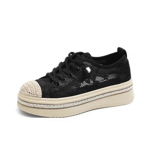 AOKANG Height Increasing Breathable Low Top Casual Shoes Women's