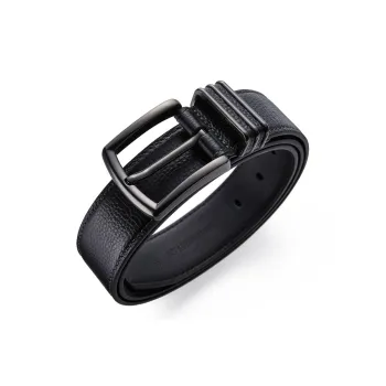 Jeccieziio Top Grain Cow Leather Belts Men's Width 3.8CM