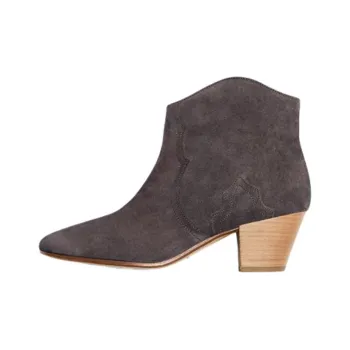 ISABEL MARANT Dicker Ankle Boots 5.5cm Women's Faded Black