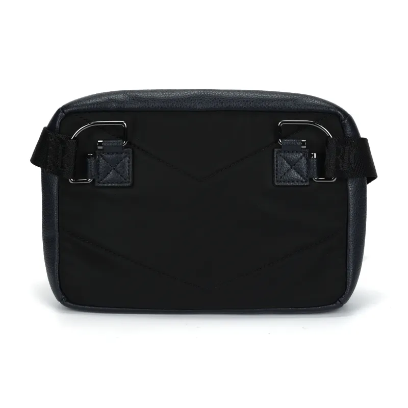 EMPORIO ARMANI Polyester With Polyurethane Shoulder Bag, Crossbody Bag Regular Men's Marine Blue-4